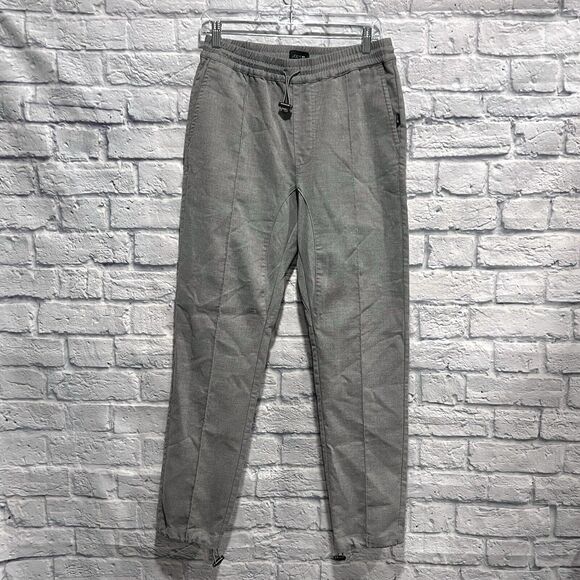 Joe's Drawstring Mens Grey Flex Pants Pockets Casual Preppy Stretch Size Small - Picture 2 of 13